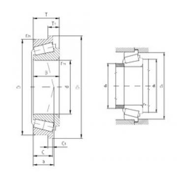 31.75 mm x 61,98 mm x 19,05 mm  ZVL BT1-0343A/Q Rodamientos De Rodillos Cónicos