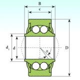 25 mm x 56 mm x 31 mm  ISB GE 25 BBH Rodamientos De Bolas Autoalineables