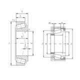 25,4 mm x 50,292 mm x 14,732 mm  ZVL K-L44643/K-L44610 Rodamientos De Rodillos Cónicos